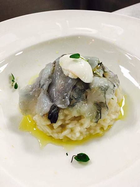 生蝦起司燉飯(Risotto with Raw Red Shrimp and Burrata) 生蝦起司燉飯(Risotto with Raw Red Shrimp and Burrata)