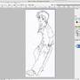 圖1.1:掃描進Photoshop了,準備開始工作!