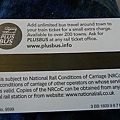 the back of the train ticket
