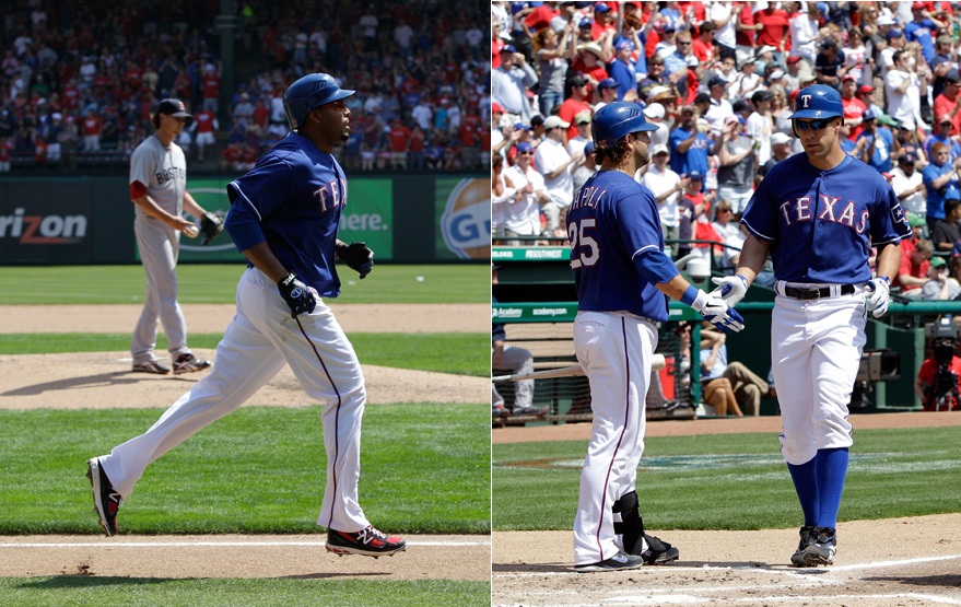 Nelson Cruz、Mike Napoli、David Murphy