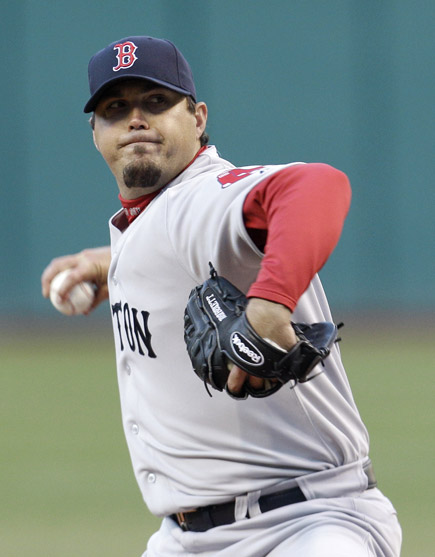 4-6-2011 Red Sox VS Indians  Josh Beckett