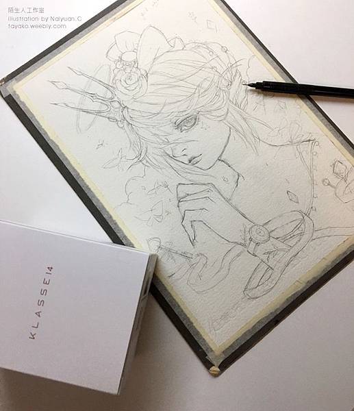 手錶的插畫合作邀約，草圖。