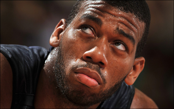 Greg Monroe waits for a free throw attempt against the Warriors..jpg