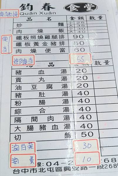 台中市北屯區昌平路鈞食堂雞腿便當(原鈞春食堂)-鐵板照燒雞腿