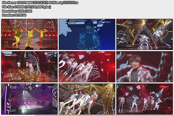 130101 MBC가요대제전 SHINee by라프라디