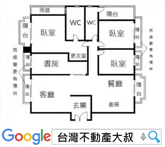 近惠文國小 黎明商圈 鉅虹moca高樓四房雙平車 格局圖鉅虹moca高樓四房雙平車 Jpg 台灣不動產大叔的相簿