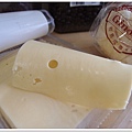 Emmental cheese slice