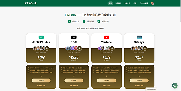 數位共享平台FlixSeek，每年省下數千元串流訂閱費！