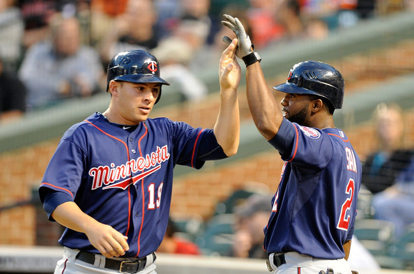 Danny Valencia&Denard Span(zimbio)