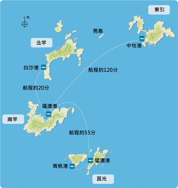 馬祖列島地圖