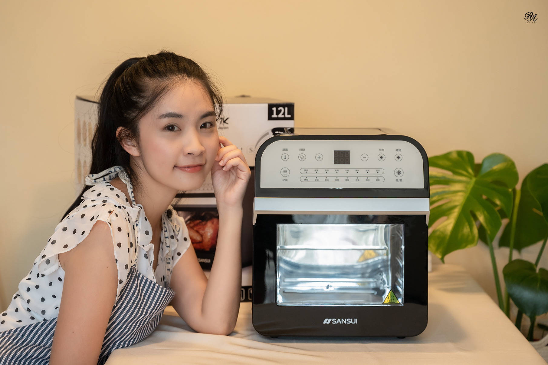 氣炸烤箱.jpg SANSUI 山水 12L旋風溫控智能氣炸烤箱SAF-553N 超好用的自動轉烤/不鏽鋼內膽 分享我的氣炸烤箱料理