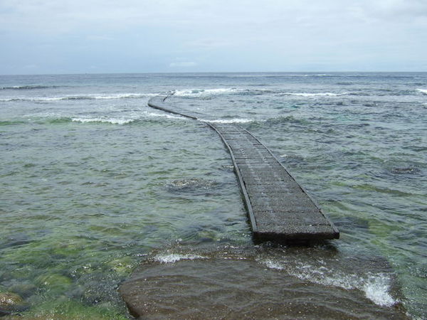 大白沙的海中步道