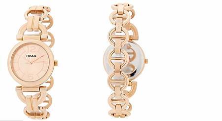 Fossil 氣質玫瑰金女錶.jpg