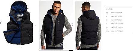 Superdry 男生背心 黑色藍內裡.jpg