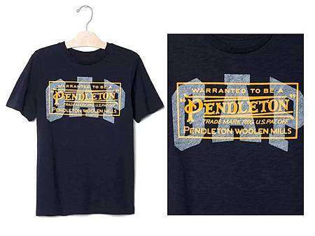 GAP男童Pendleton聯名T恤.jpg