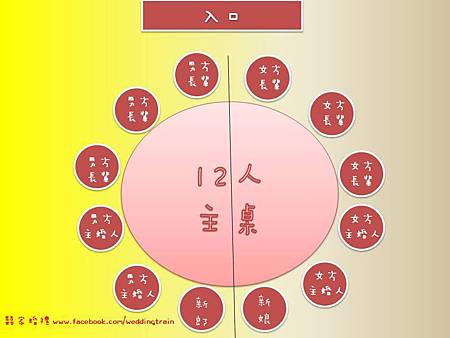 12人主桌