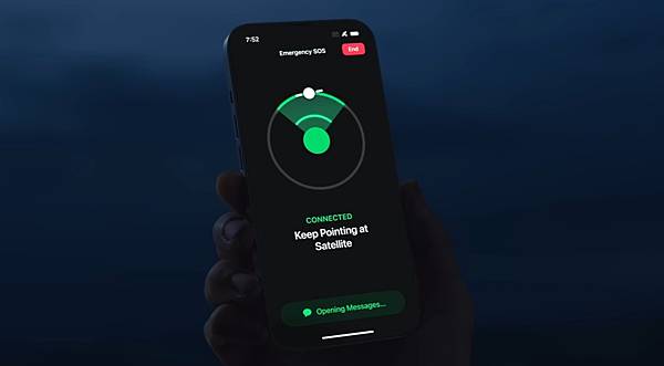 在 iPhone 上如何使用 「透過衛星聯絡道路救援」 在 iPhone 上如何使用 「透過衛星聯絡道路救援」