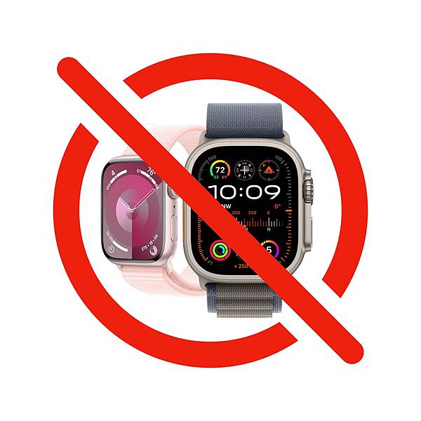 測血氧專利涉侵權 蘋果2款Apple Watch被迫下架 測血氧專利涉侵權 蘋果2款Apple Watch被迫下架