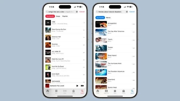 iOS 18.2帶來自然語言搜尋，Apple Music與A
