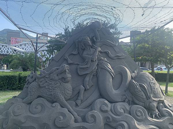 [新北旅遊-八里]遙望淡水河岸，神話八里沙雕展!!