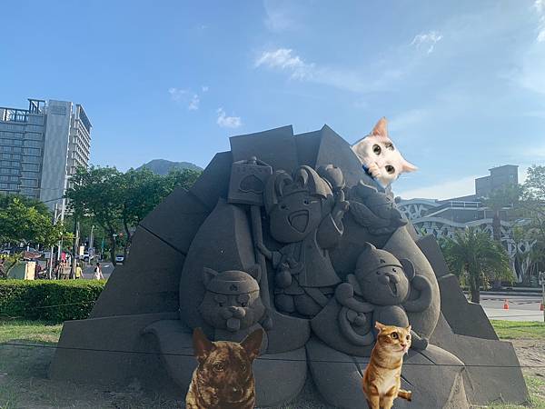 [新北旅遊-八里]遙望淡水河岸，神話八里沙雕展!!