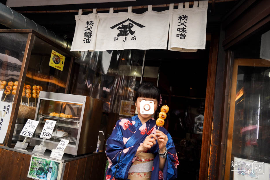 3日本埼玉縣川越商店街美食川越名產日本小江戶紅薯醬油烤糰子.jpg