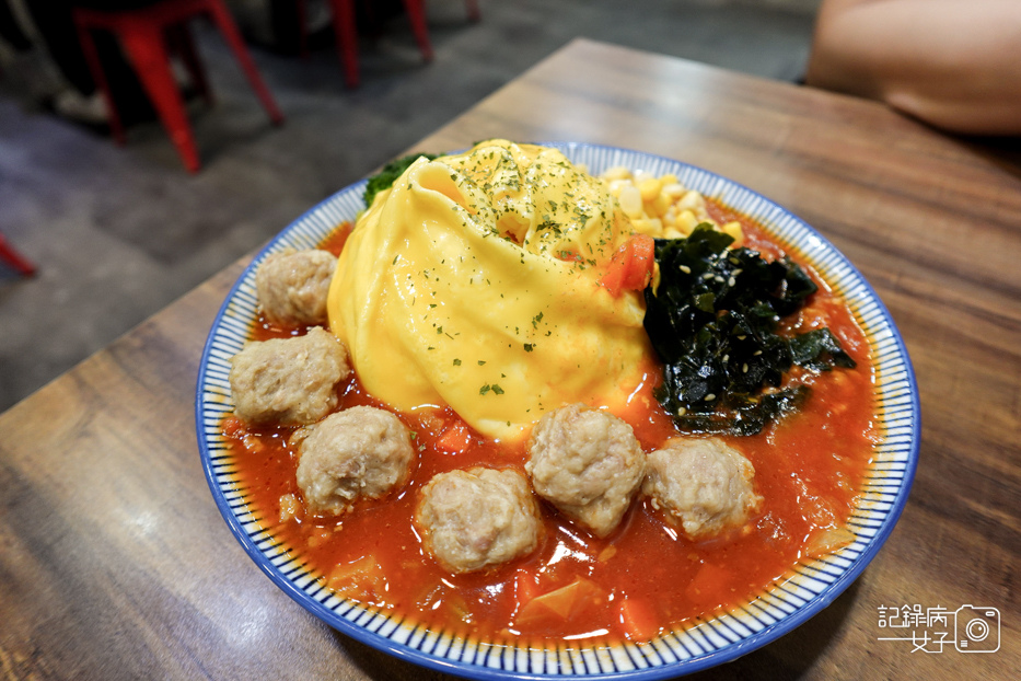 11大安梧貳WUERFOODS歐姆蛋包飯美式肉丸南瓜咖哩飯免費續飯.jpg