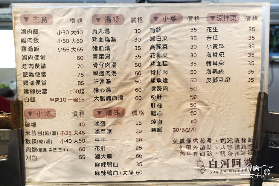 11新北三重美食白河阿婆碗粿米苔目菜單價位訂購.jpg
