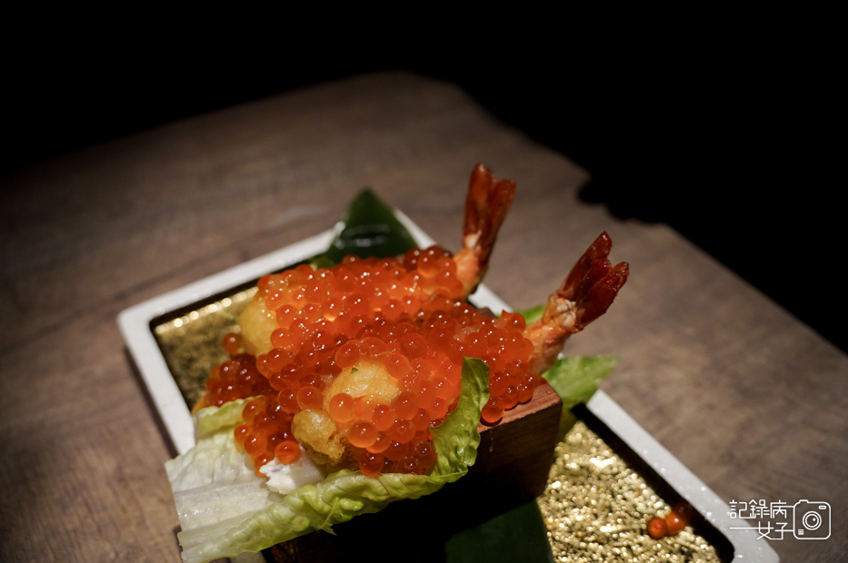 48台北華山山上走走無菜單料理和牛冷麵鮭魚天婦羅炸蝦.jpg