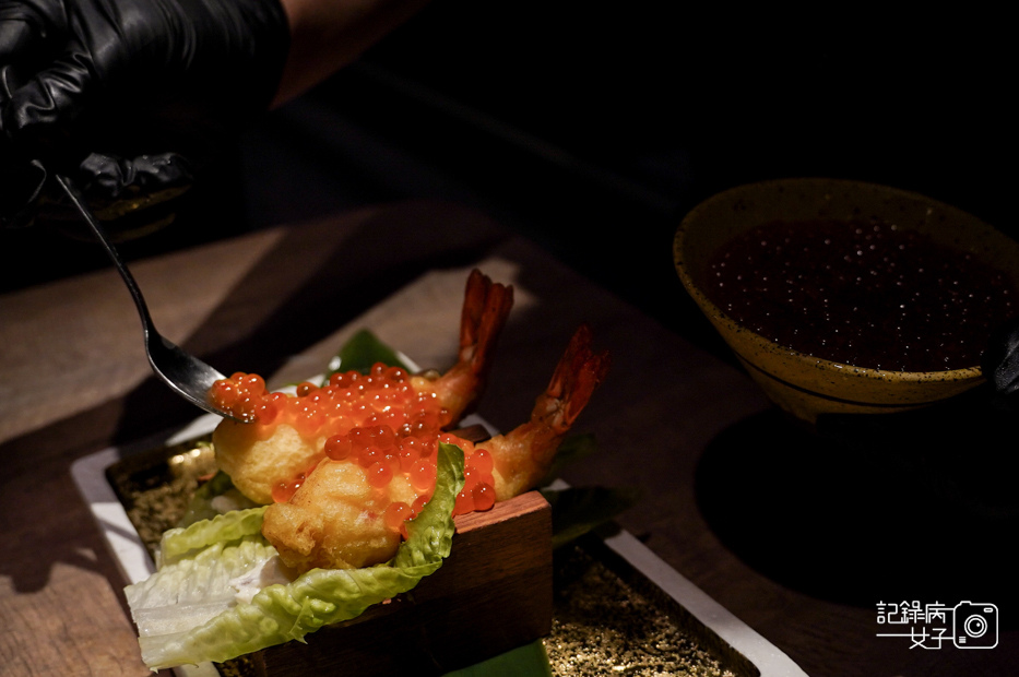 47台北華山山上走走無菜單料理和牛冷麵鮭魚天婦羅炸蝦.jpg