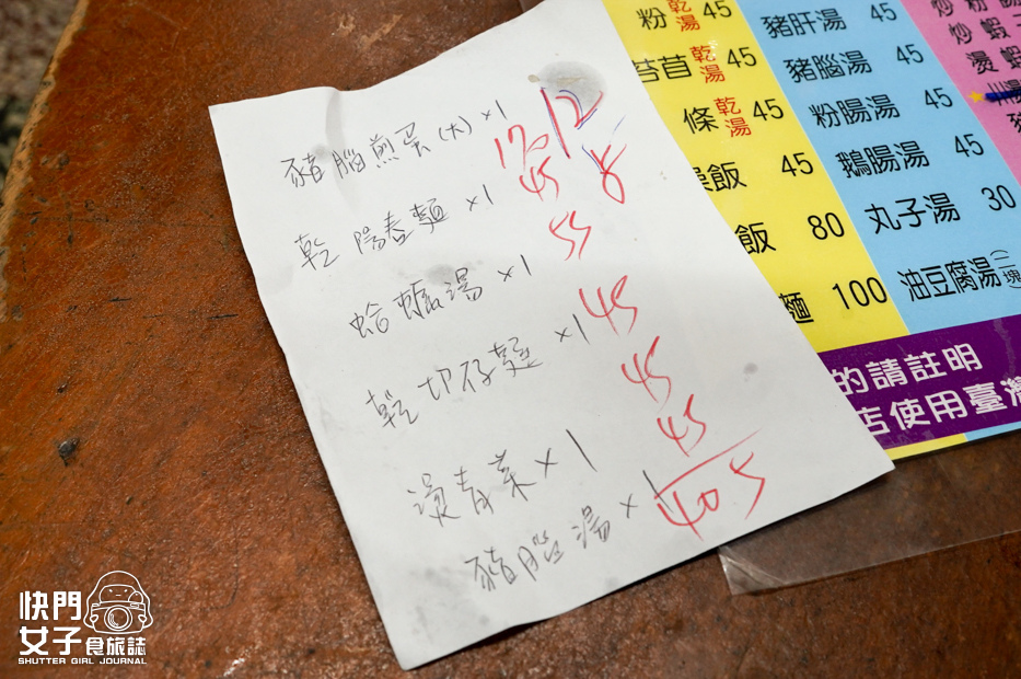 7南投埔里美食雨傘店阿川麵店菜單價位.jpg 7南投埔里美食雨傘店阿川麵店菜單價位.jpg