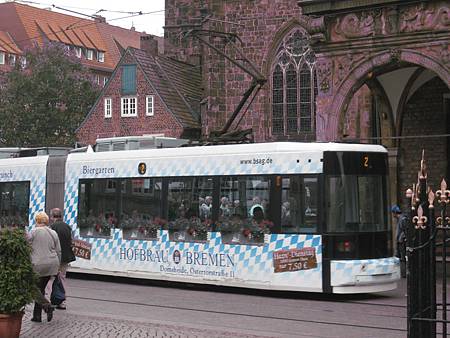 bremen 地面電車 在廣場