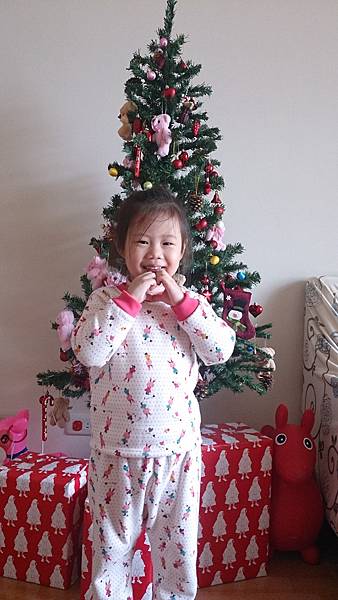 2015.12.17。4歲3個月又8天。聖誕節近了，家裡也好有聖誕味-1