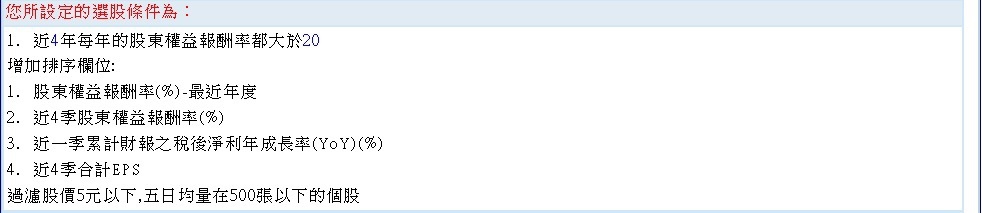 20150531過去四年20111~2014年股東權益報酬率均高於20%且2015年首季稅後淨利持續成長~2