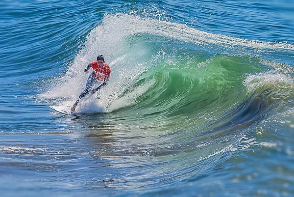 Man running fast in the waves.jpg