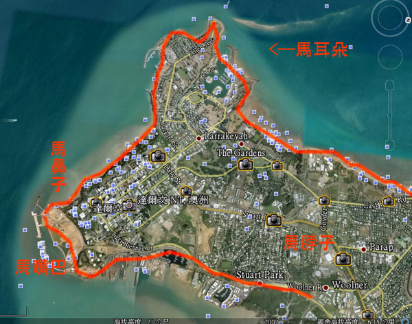 Darwin City Map