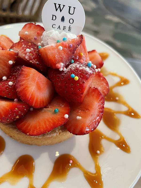 台南中西區 熨斗目花珈琲珈哩wudao Cafe 新美街綠意盎然的日式老宅 咖哩炸物鍋物咖啡甜點應有盡有 草莓季不能不吃的草莓甜點 Angela 半熟藥師趴趴造日嚐