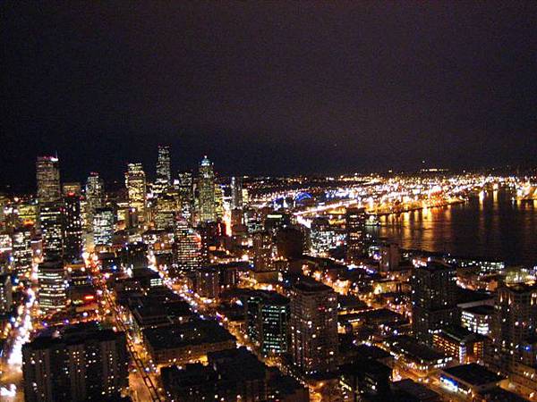 從太空塔拍的西雅圖夜景