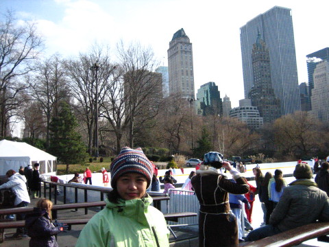 在紐約中央中公園滑冰