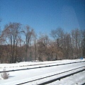 積雪的鐵路