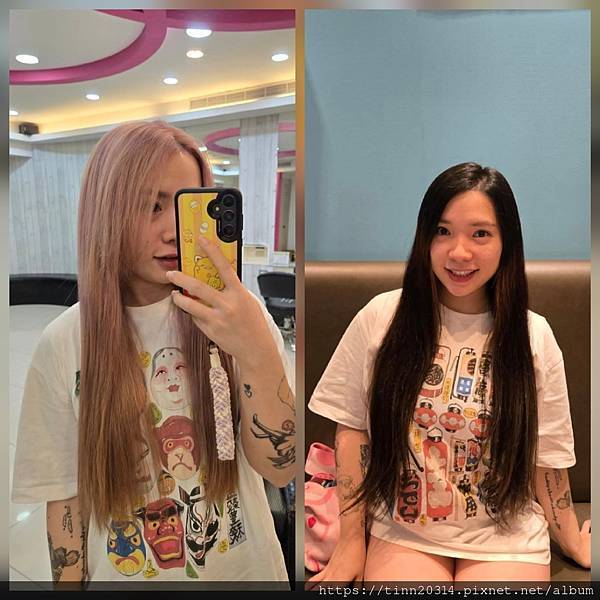 水水大改造~♡♡及腰浪漫粉色長髮 11小時 漂髮4次全記錄 