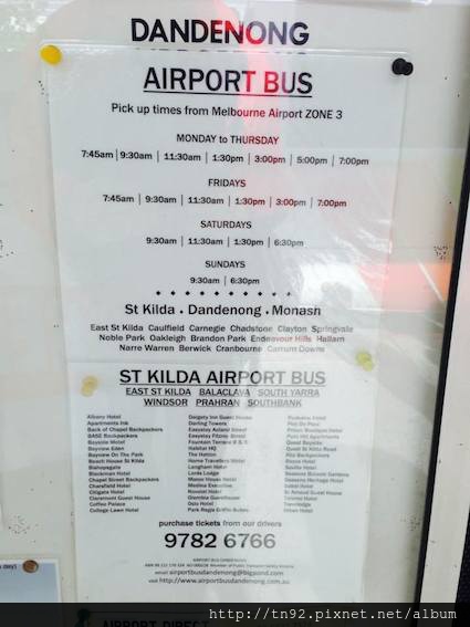 003 Dandenong Bus Timetable