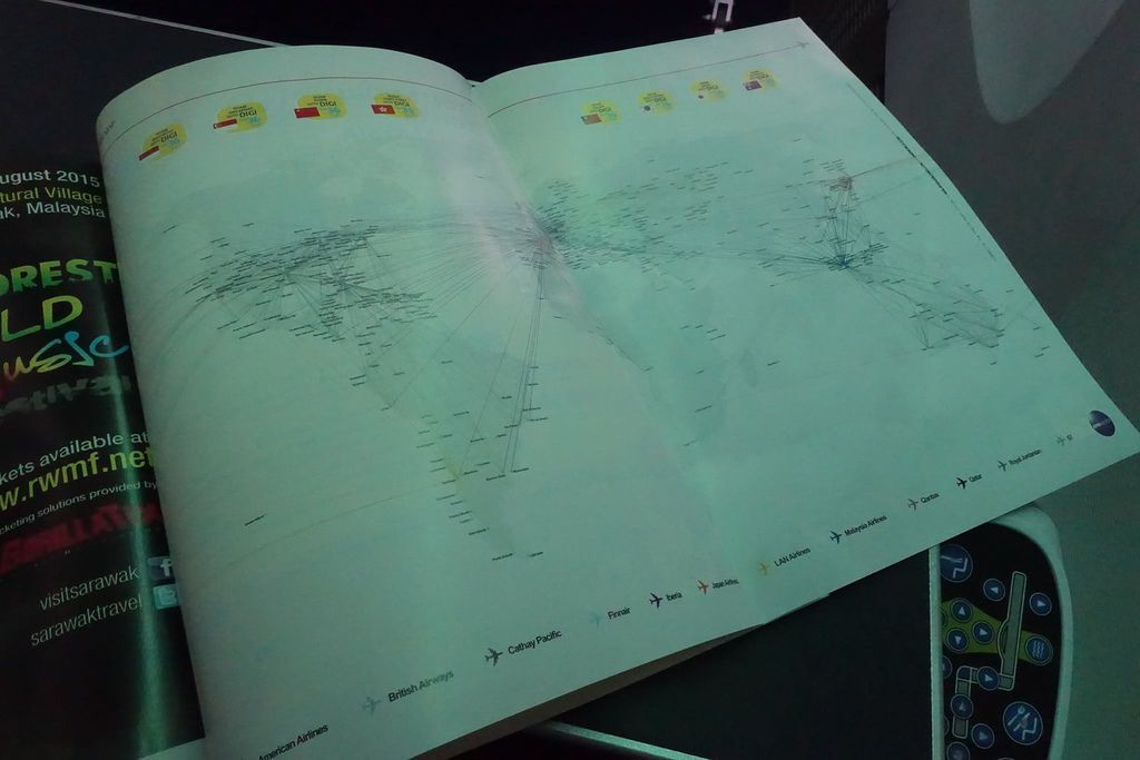 1340DSC09682 Oneworld Route Map