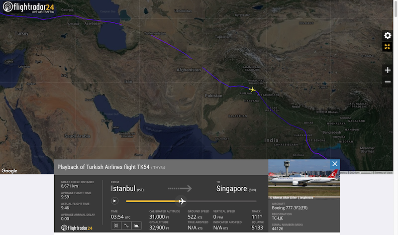 74a Screen Shot 2018-11-17 at 2.22.36 AM 0654h Descend - Flight Route Across Central Asia.png