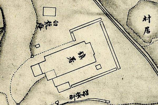 1875年間〈臺灣府城街道圖〉中之「總鎮署」.jpg