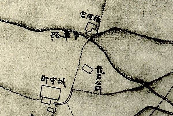 1875年間〈臺灣府城街道圖〉中城守營參府署.jpg