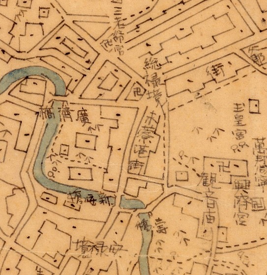 1896年〈臺南府迅速測圖〉中「禾寮港街」.jpg 1896年〈臺南府迅速測圖〉中「禾寮港街」.jpg