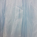 水藍色閃亮半身紗裙-長約100cm，腰約3.5cm，紗約96.5cm