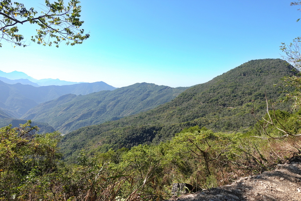 沙溪林道、大津山、尾寮山、朝日山