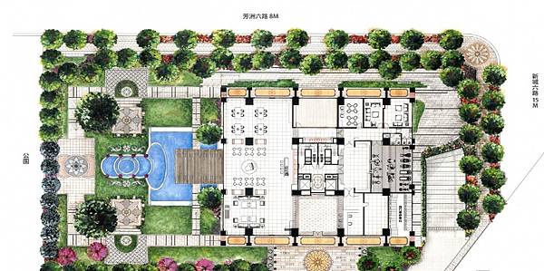 五股成屋「一芳洲」均質72坪，戶戶景觀陽台，25層水岸擎天地